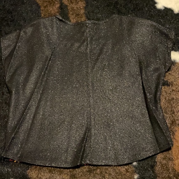 Vintage 80s rainbow sequin Rio blouse medium - Picture 4 of 4